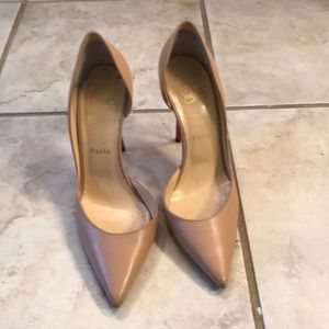 Louboutin size 37 (7) Iriza nude 100 mm heel
